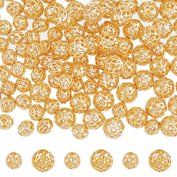 100Pcs 2 Styles Brass Beads