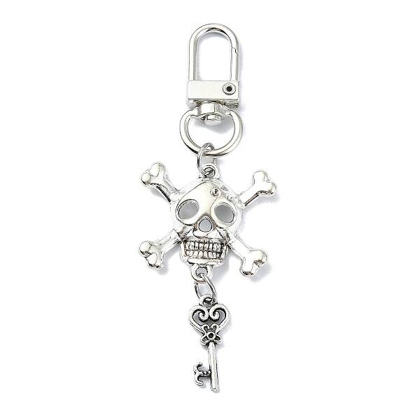 Halloween Skull & Key Alloy Pendant Decorations