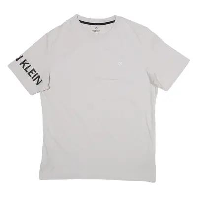 CALVIN KLEIN Womens T-Shirt Grey M