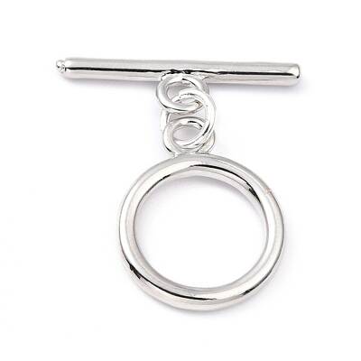 Rack Plating Brass Toggle Clasps