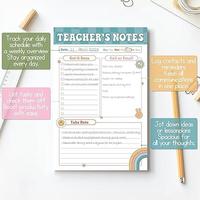 Teacher Notepad, Teacher Appreciation Gifts, New Teachers Gifts, To-Do List Notepad, Stationery Must-Have Supplies for Presch...