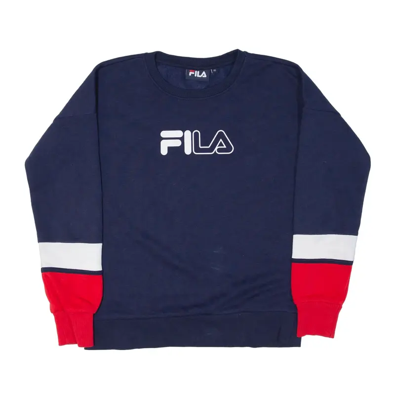 FILA Sweatshirt Blue Mens XS