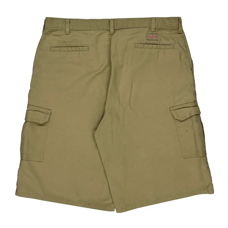 Dickies Cargo Shorts - 38W 12L Khaki Cotton | Size: 38″ waist