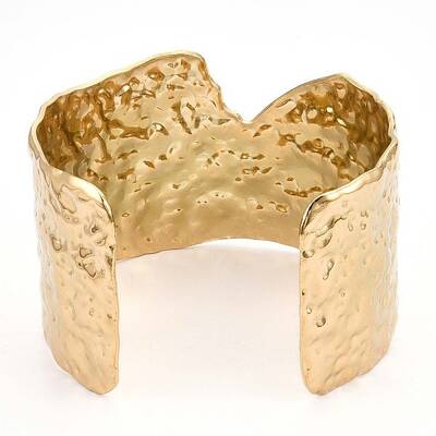 Ion Plating(IP) 304 Stainless Steel Wide Open Cuff Bangle for Women