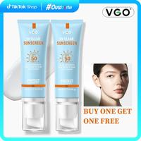 VGO Moisturizing Sun Cream SPF 50/PA+++ 48g Facial Lightweight Skincare Sunscreen Makeup Skin Repair Comfort Hydrate Outdoorf...