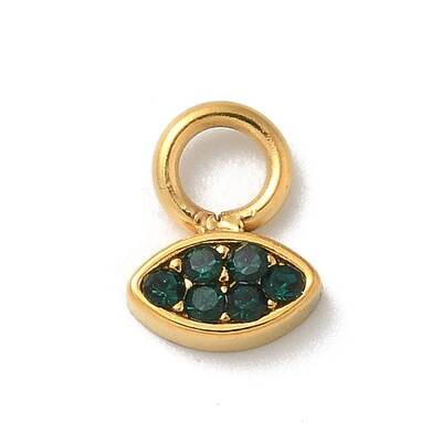 Ion Plating(IP) 304 Stainless Steel with Rhinestone Charms