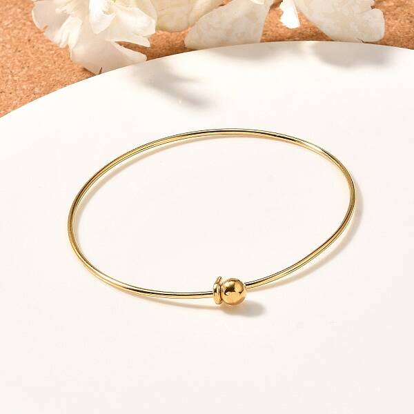 Screw End Ball 304 Stainless Steel Wire Bangle