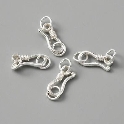 925 Sterling Silver S-Hook Clasps