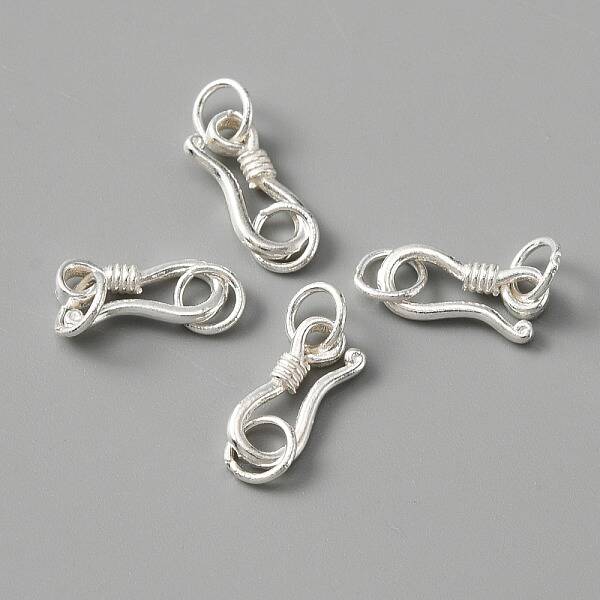 925 Sterling Silver S-Hook Clasps