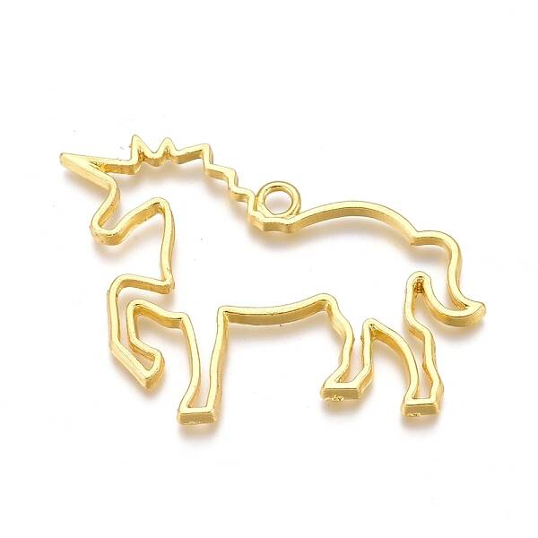 Alloy Open Back Bezel Pendants