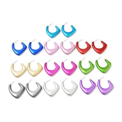 Polygon Acrylic Stud Earrings