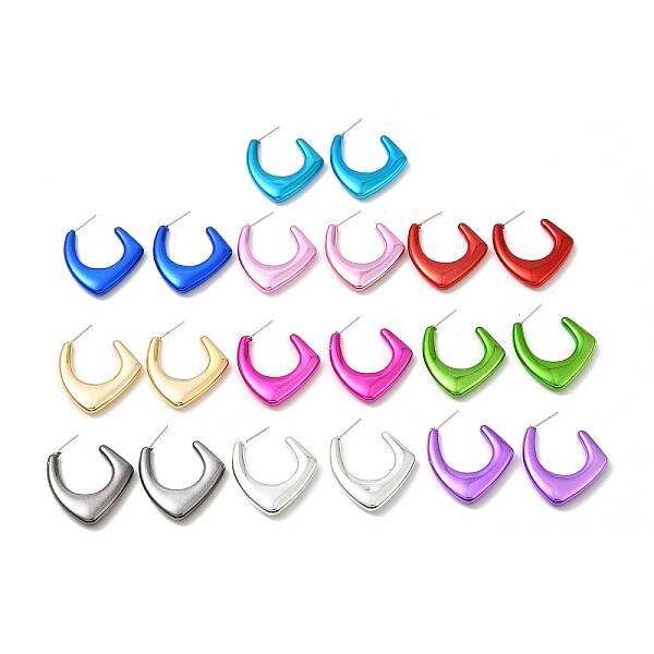 Polygon Acrylic Stud Earrings