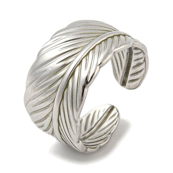 Non-Tarnish 304 Stainless Steel Open Cuff Ring