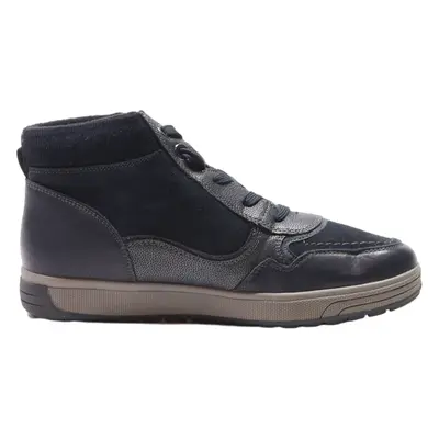 MEDICUS High Top Trainers Black Leather Mens UK 7