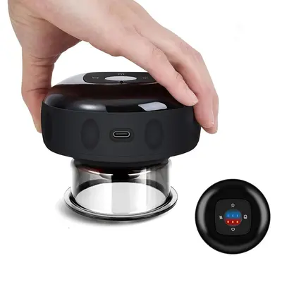 Comfort Smart Electric Cupping Massager, Portable Adjustable USB Charging Electric Heating Massaging Suction Cups, Home Daily...