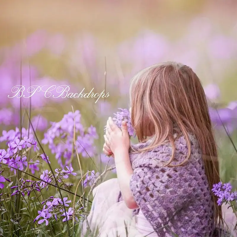 Aperturee Flowers Sunset Purple Flowers Photography Backdrop