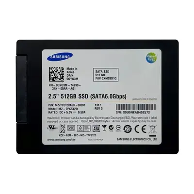 Dell GYG3M | 512GB SATA 6Gb/s 2.5-Inch Solid State Drive
