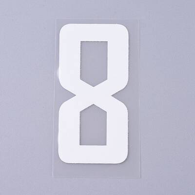 Number Iron On Transfers Applique Hot Heat Vinyl Thermal Transfers Stickers For Clothes Fabric Decoration Badge