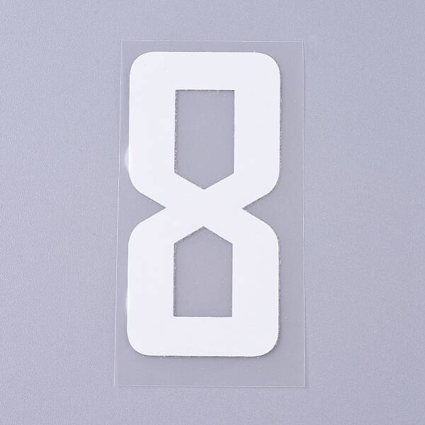 Number Iron On Transfers Applique Hot Heat Vinyl Thermal Transfers Stickers For Clothes Fabric Decoration Badge