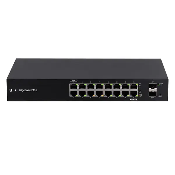 Ubiquiti ES-18X | EdgeSwitch 18X 16x Gigabit RJ45 & 2x SFP Ports 1U Rack-mountable Ethernet Switch
