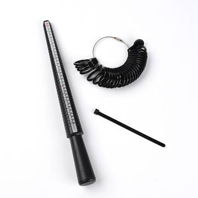 Plastic Finger Ring Measuring Tools Set