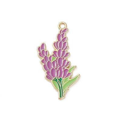 Light Gold Plated Alloy Enamel Pendants
