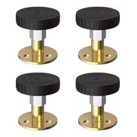 4 Counts Adjustable Threaded Bed Frame Fixer,Wall-Mounted Headboard Stabilization Clips, Headboard Anti-Wobble Kit, Easy Setu...