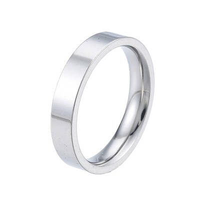 Non-Tarnish 201 Stainless Steel Plain Band Ring for Women