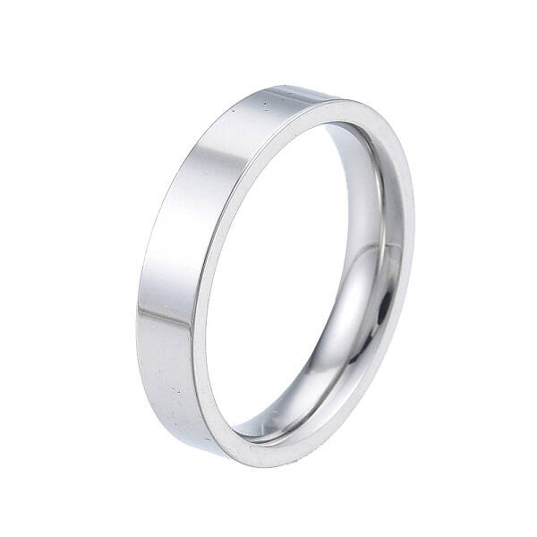Non-Tarnish 201 Stainless Steel Plain Band Ring for Women