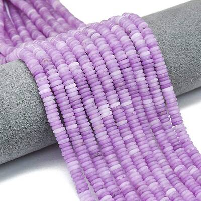 Frosted Dyed Natural White Jade Beads Strands