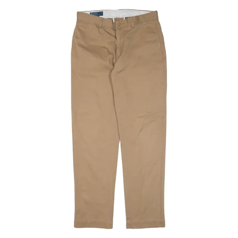 POLO RALPH LAUREN Chino Mens Trousers Beige Regular Straight W32 L32