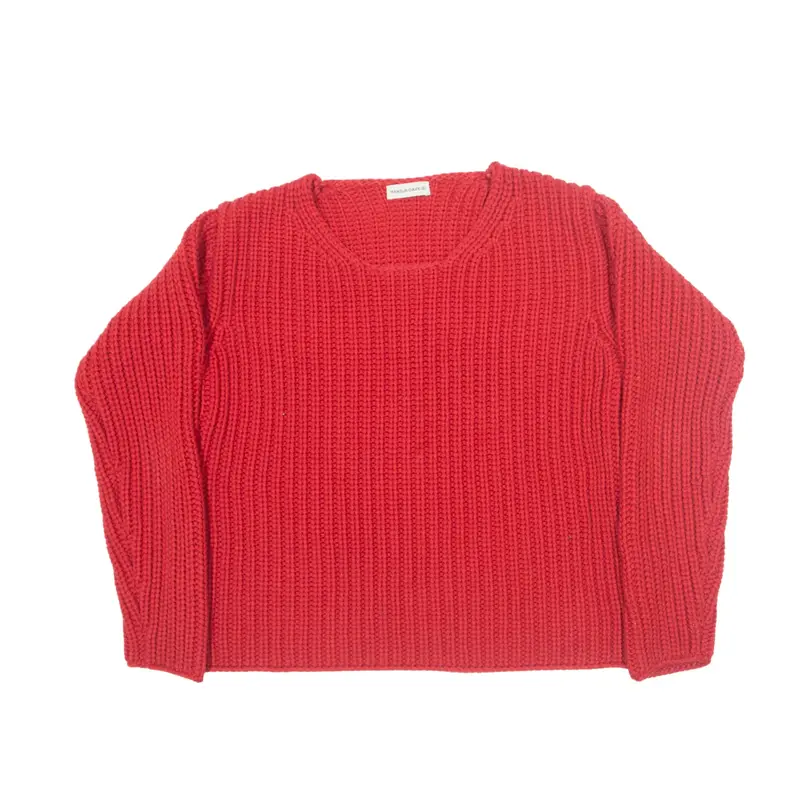 MANSUR GAVRIEL Heavy Knit Jumper Red Chunky Knit Womens S