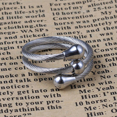 Non-Tarnish Wrap Style 304 Stainless Steel Rings