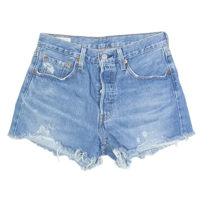 LEVI'S 501 BIG E Womens Denim Shorts Blue S W26
