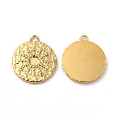Ion Plating(IP) 304 Stainless Steel Pendant Cabochon Settings