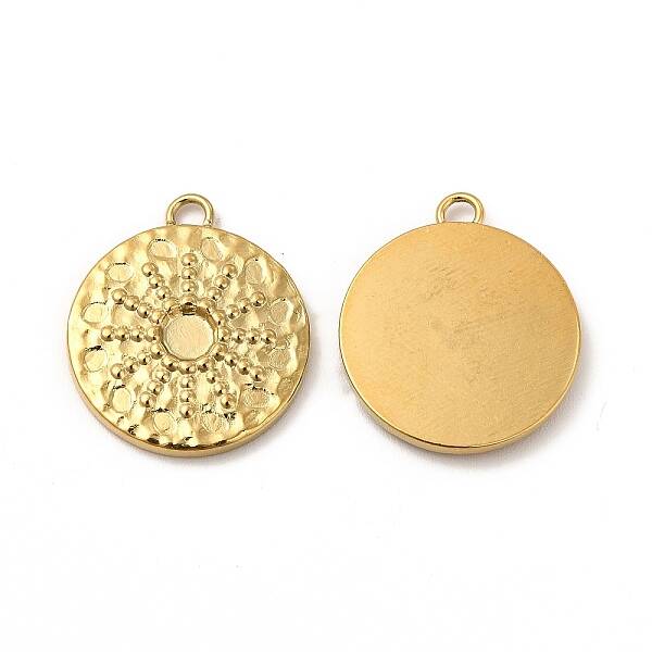 Ion Plating(IP) 304 Stainless Steel Pendant Cabochon Settings