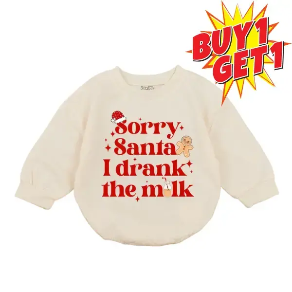 STAFAZ Baby Bodysuit - Sorry Santa I Drank The Milk Christmas Outfit for Girls Soft Stylish Rendy Baby Clothes Collection Com...