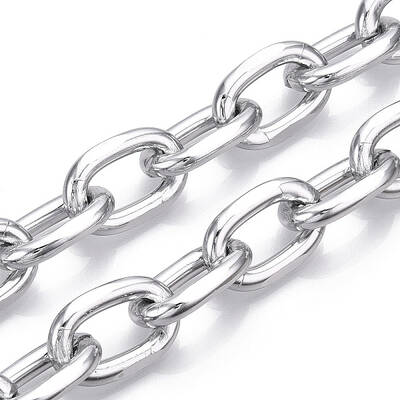 Aluminum Faceted Cable Chain