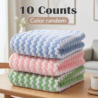 10 Counts Microfiber Cleaning Cloth, Super Absorbent Microfiber Cleaning Rag, Multifunctional Reusable Scouring Towel for Kit...