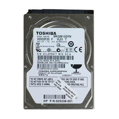 627731-001 HP 320GB 7200RPM SATA 3Gb/s 16MB Cache (512e) 2.5-inch Hard Drive