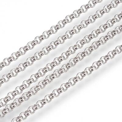 Tarnish Resistant 304 Stainless Steel Rolo Chains
