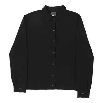 Versace Jeans Couture Shirt - Large Black Wool Blend