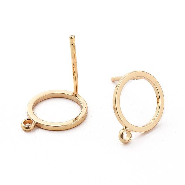 Brass Stud Earring Findings