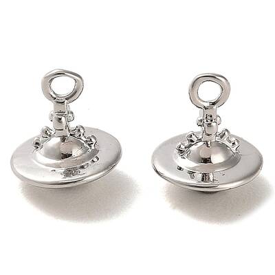 Rack Plating Brass Planet Charms