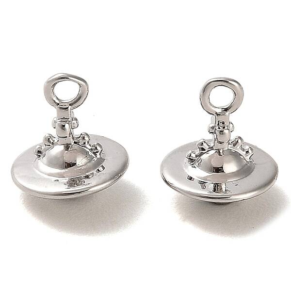 Rack Plating Brass Planet Charms
