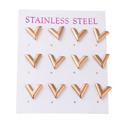 PVD Vacuum Plating 304 Stainless Steel Stud Earring