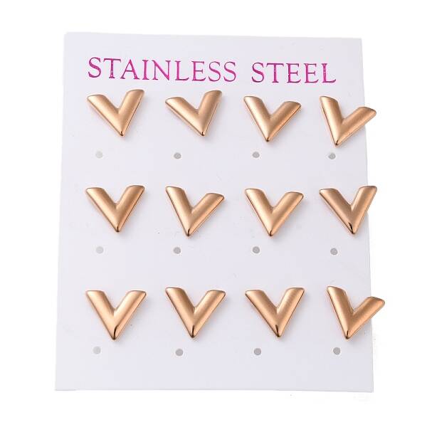 PVD Vacuum Plating 304 Stainless Steel Stud Earring