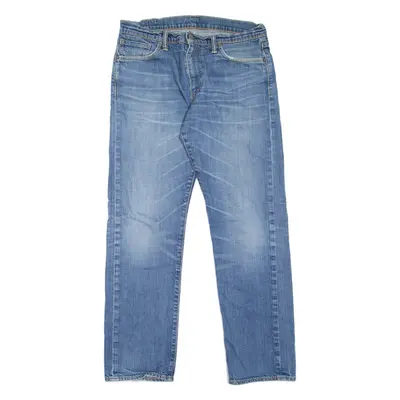 LEVI'S 504 Jeans Mens Blue Regular Straight Stone Wash W33 L32