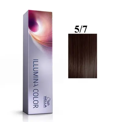 Wella Professionals Illumina Color Tinta Permanente per Capelli 5/7 Castano Chiaro 60 ml