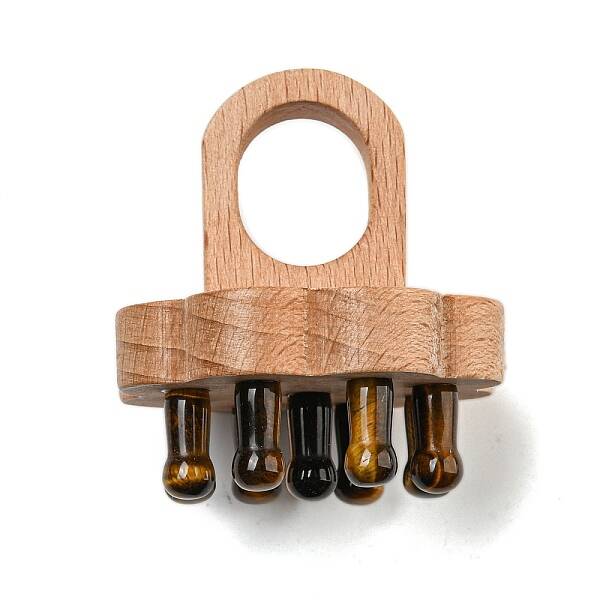 Natural Tiger Eye Scalp Massager